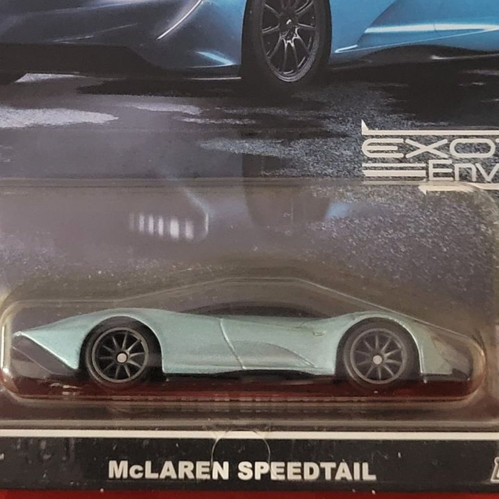 2021 HOT WHEELS,  PREMIUM REAL RIDERS, MCLAREN SPEEDTAIL, MINT IN THE PACKAGE!!!
